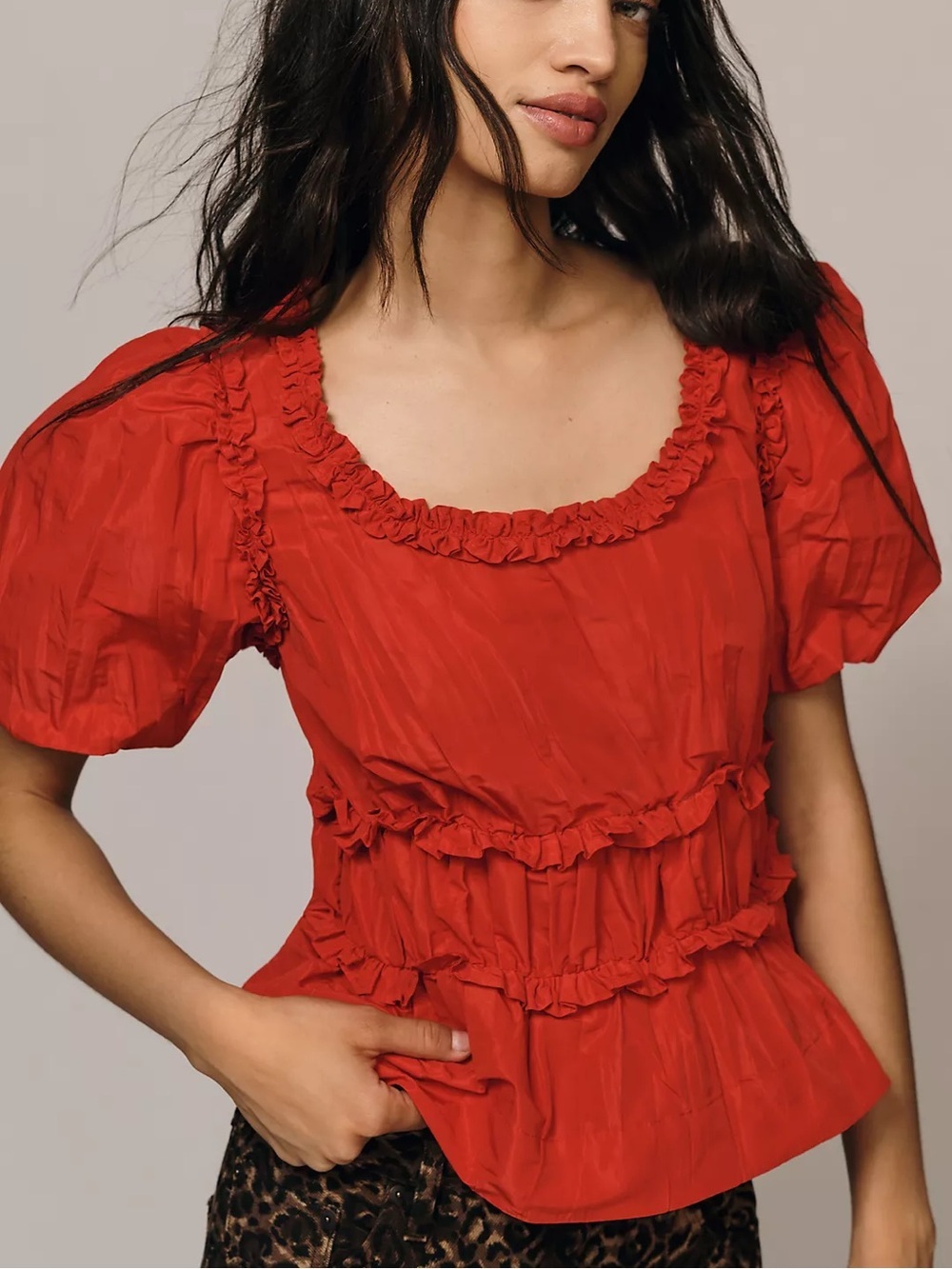 NWT Damson Madder Everly Ruffle Blouse Size 6 US/ 10 UK